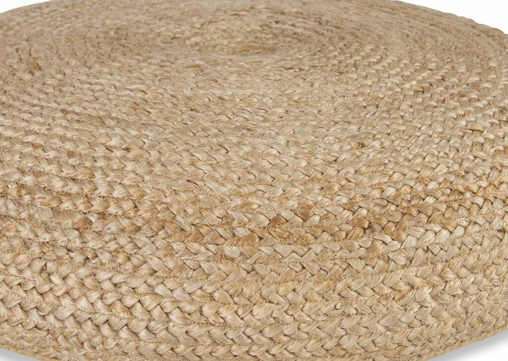 Delgado Round Jute Floor Cushion