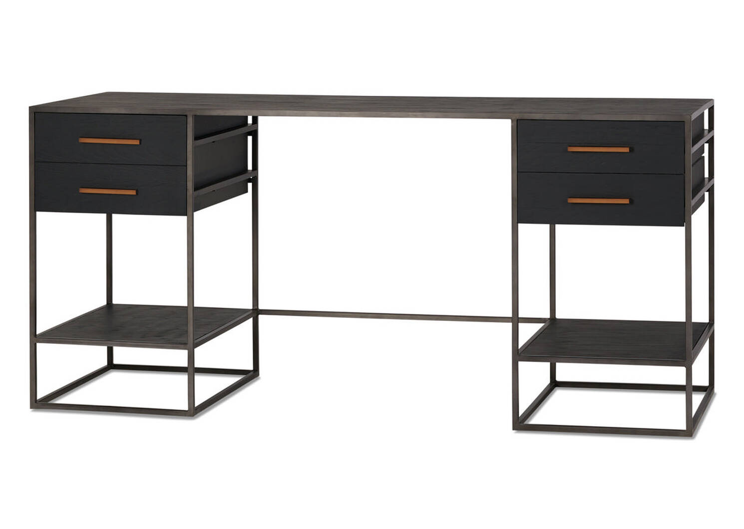 Discontinued Lenyx Desk Ebony Oak Urban Barn