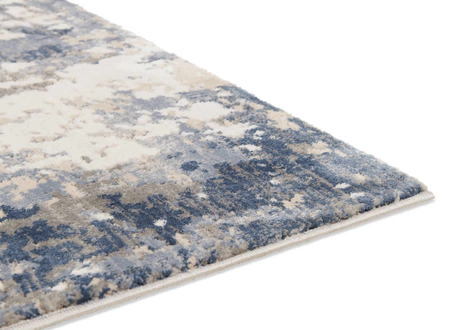 Tapis Adam 94x126 ivoire/sable/bleu