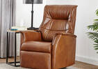 Paramount Leather Recliner -Sol Cinnamon