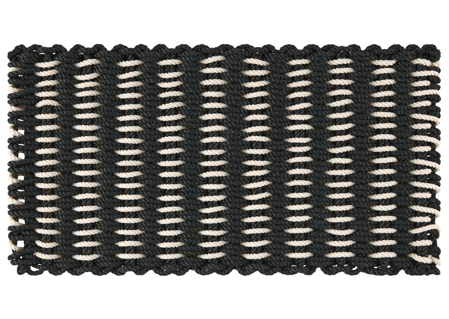 Paillasson Rope Weave noir/ivoire