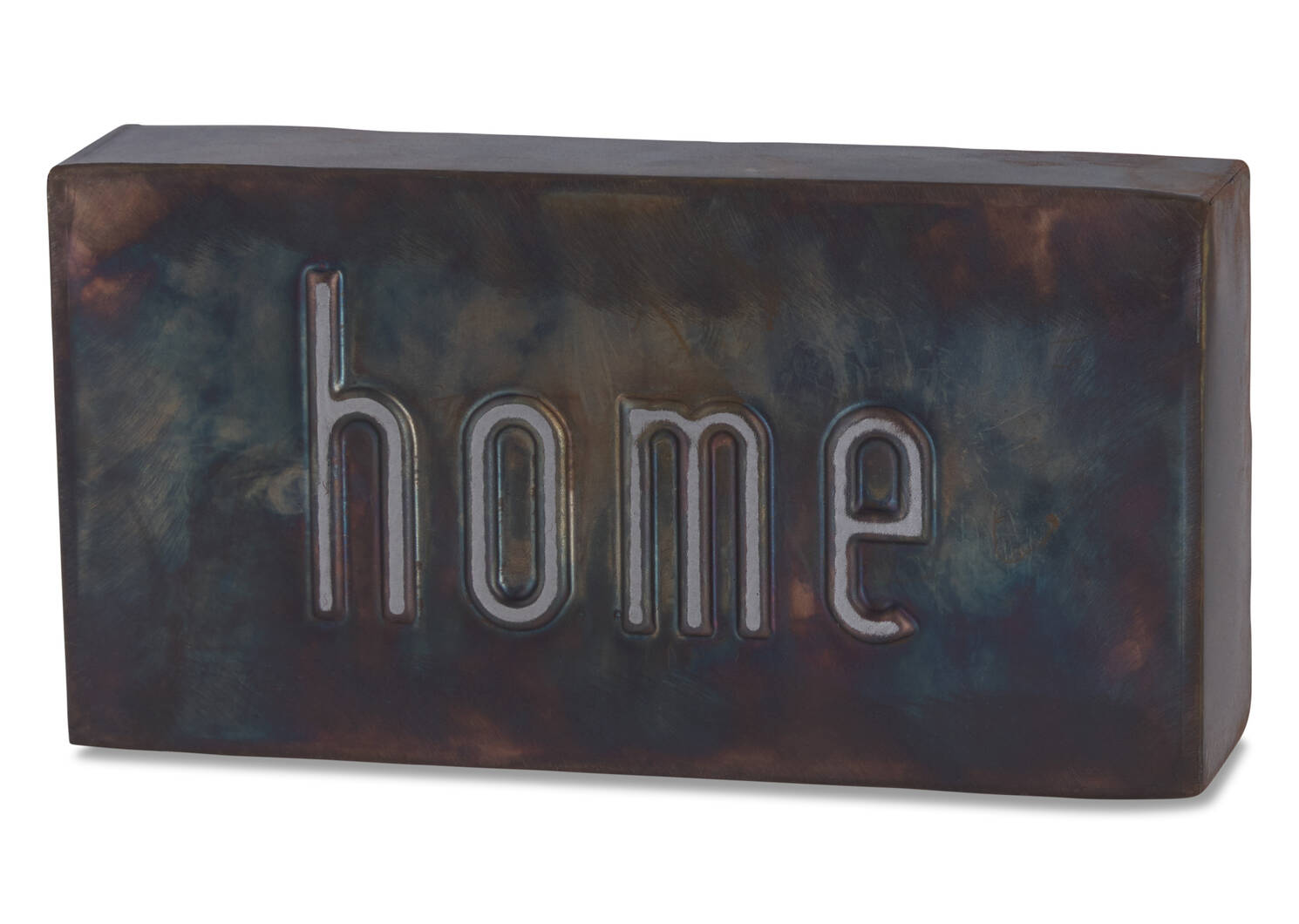 Bloc écriteau Home bronze foncé