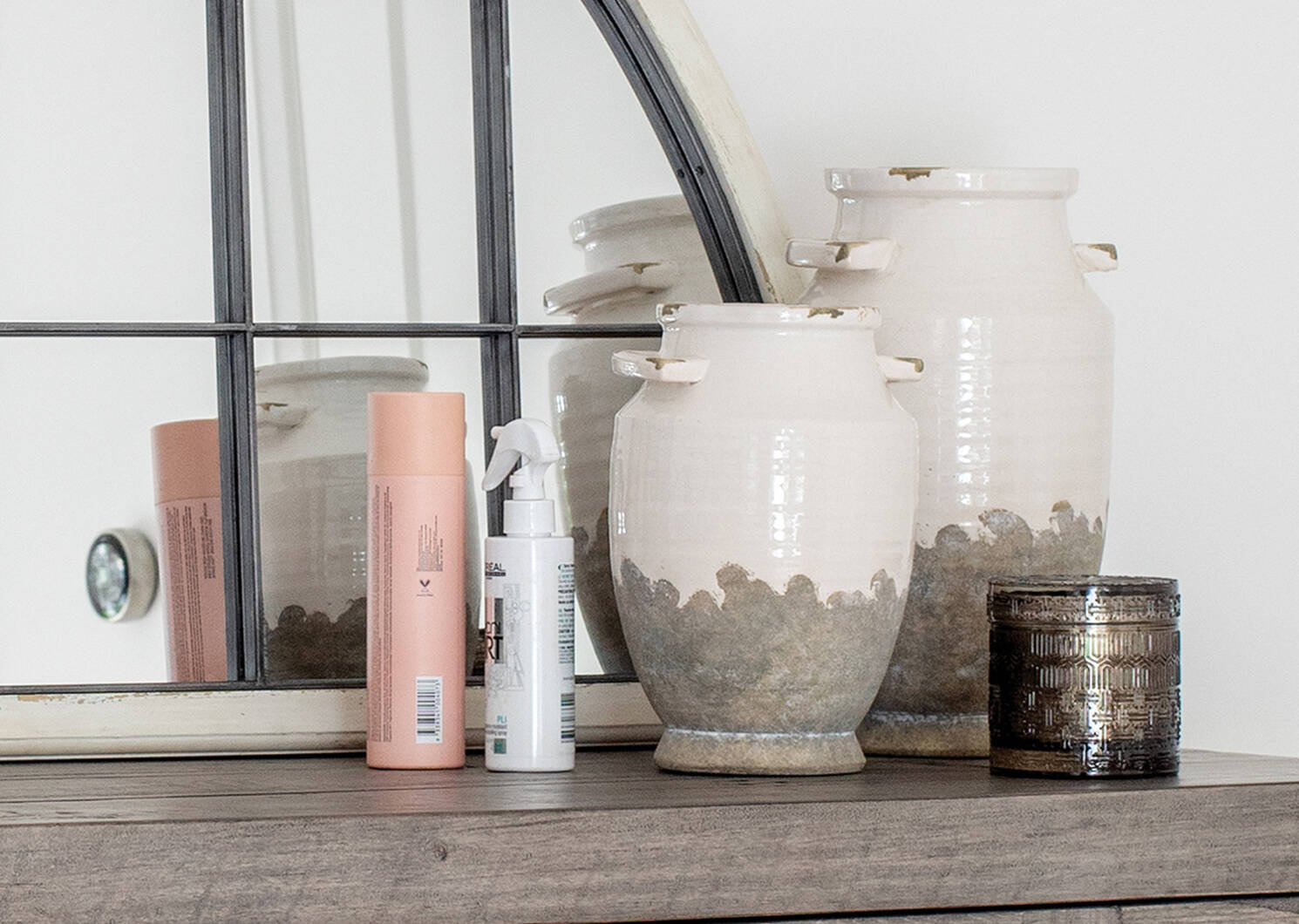 Emmaline Vases -White/Grey