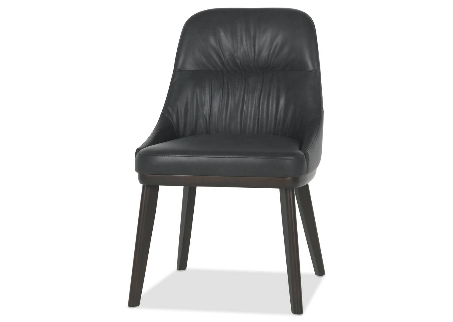 Tyse Leather Dining Chair -Madrid Coal