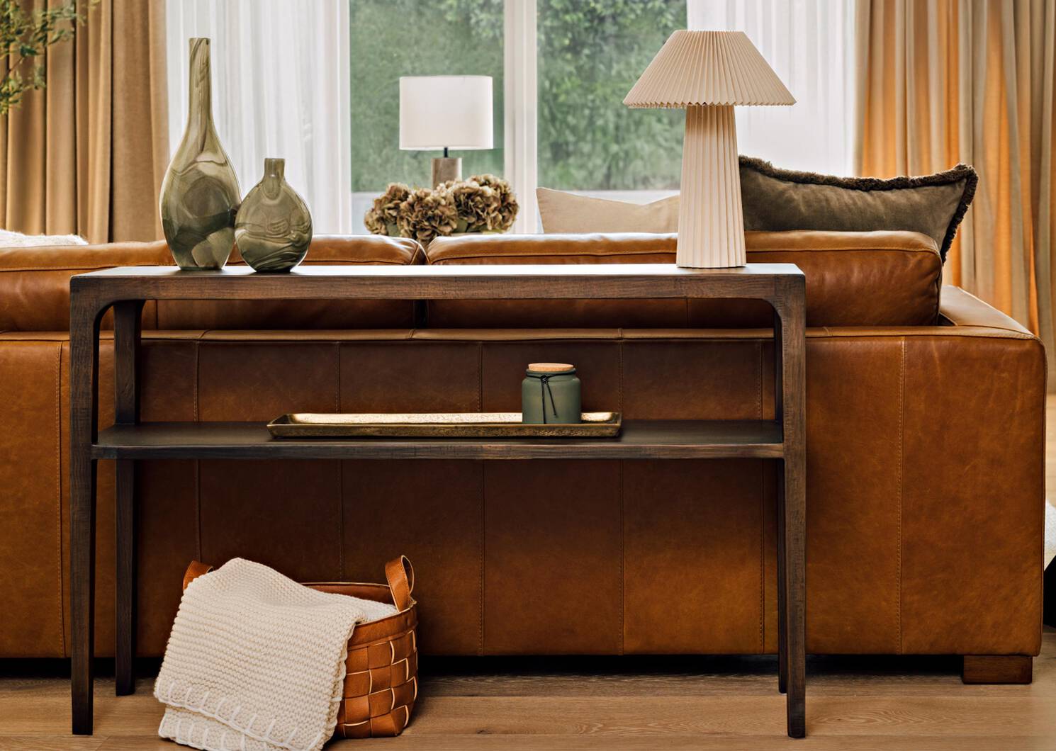 Table console Dundas -Hughes ambré