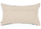 Coussin en coton Elise 14x24 bleu/multi