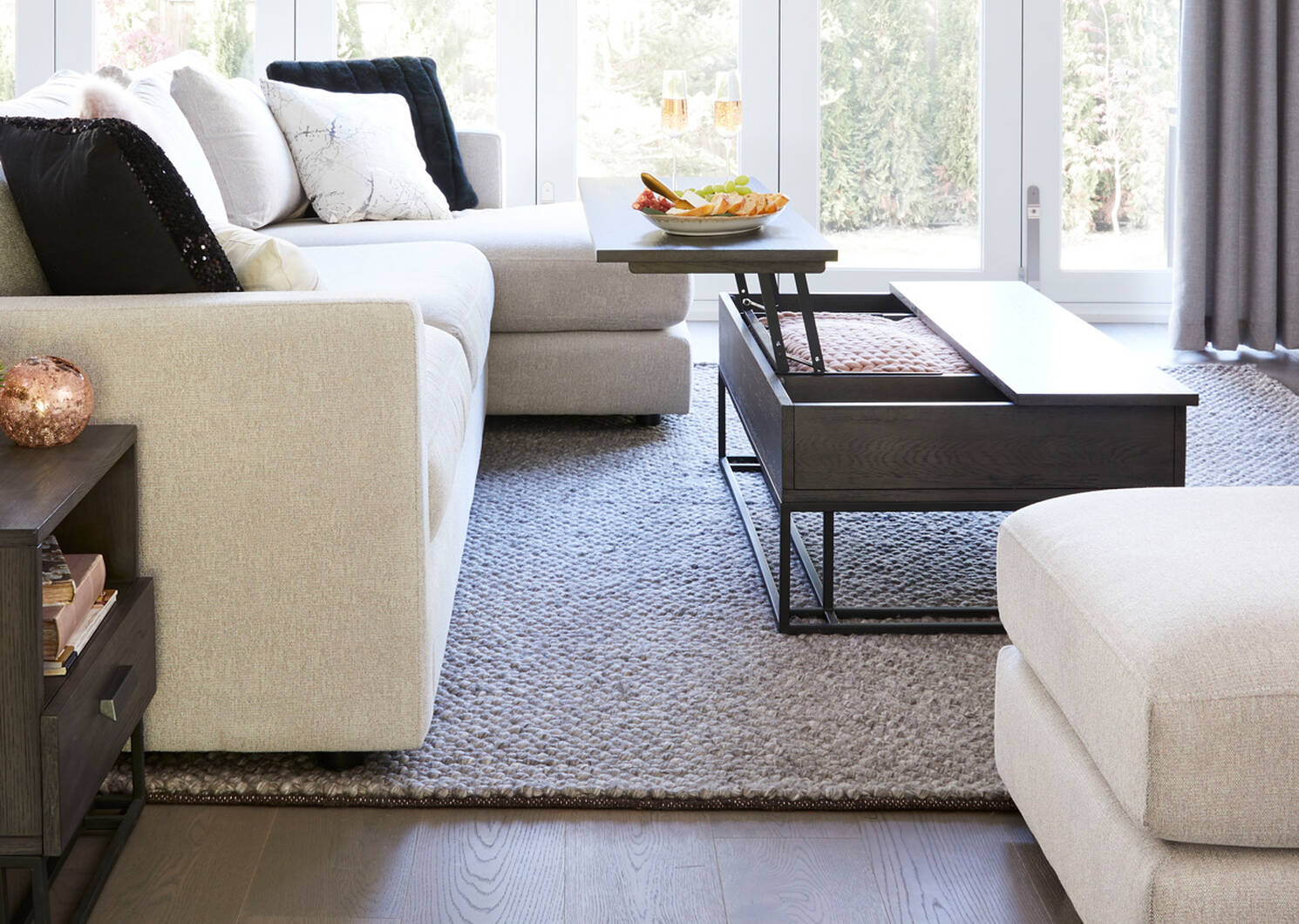 Brier Lift-Top Coffee Table -Elon Smoke