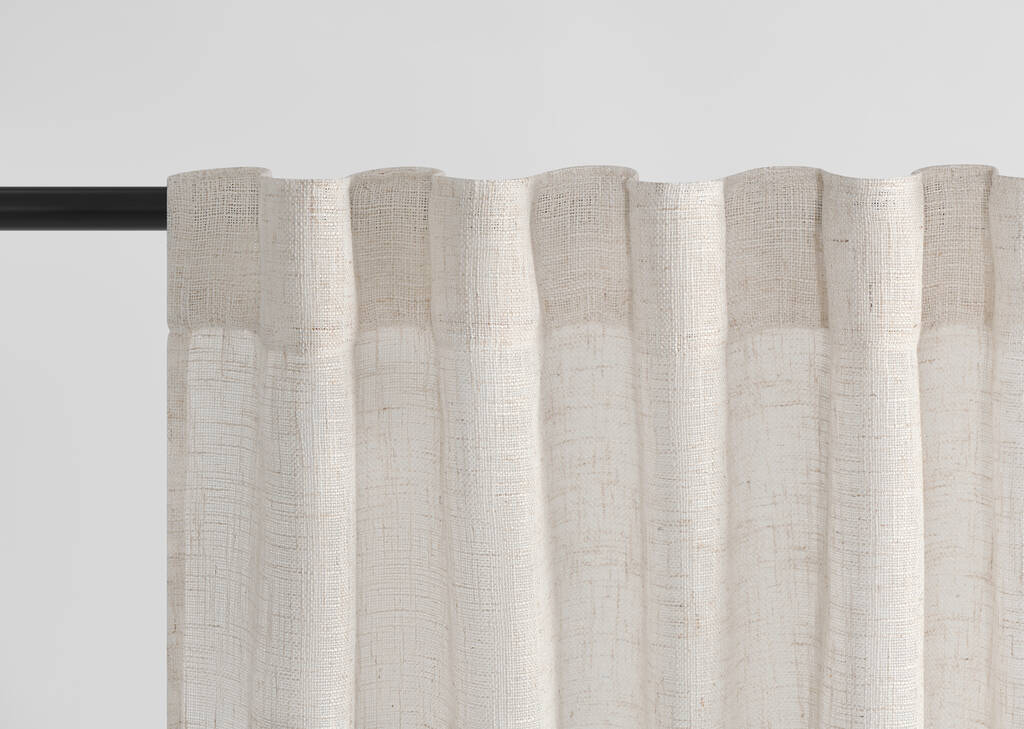 Azai Slub Curtain 96 Oatmeal