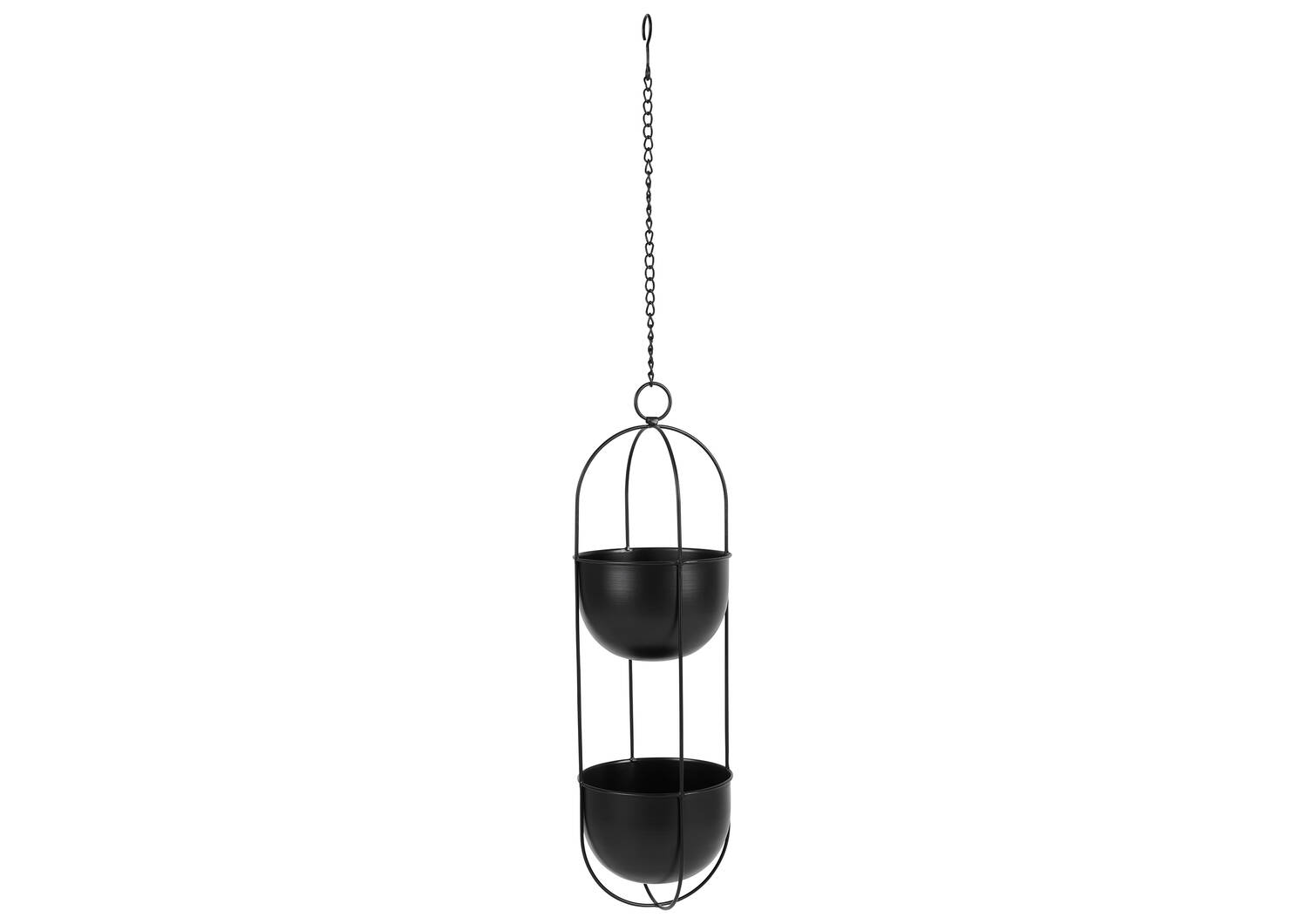 Rox Tiered Hanging Planter Black