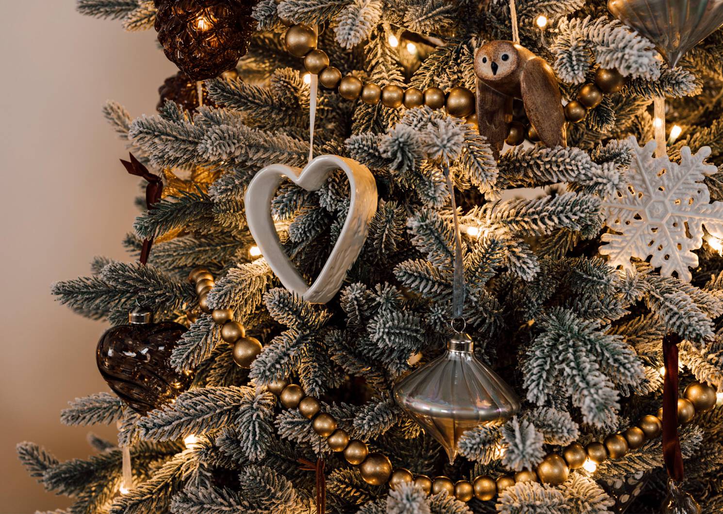 Fond Heart Ornament White