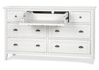 Parker 7 Drawer Dresser -Heron White