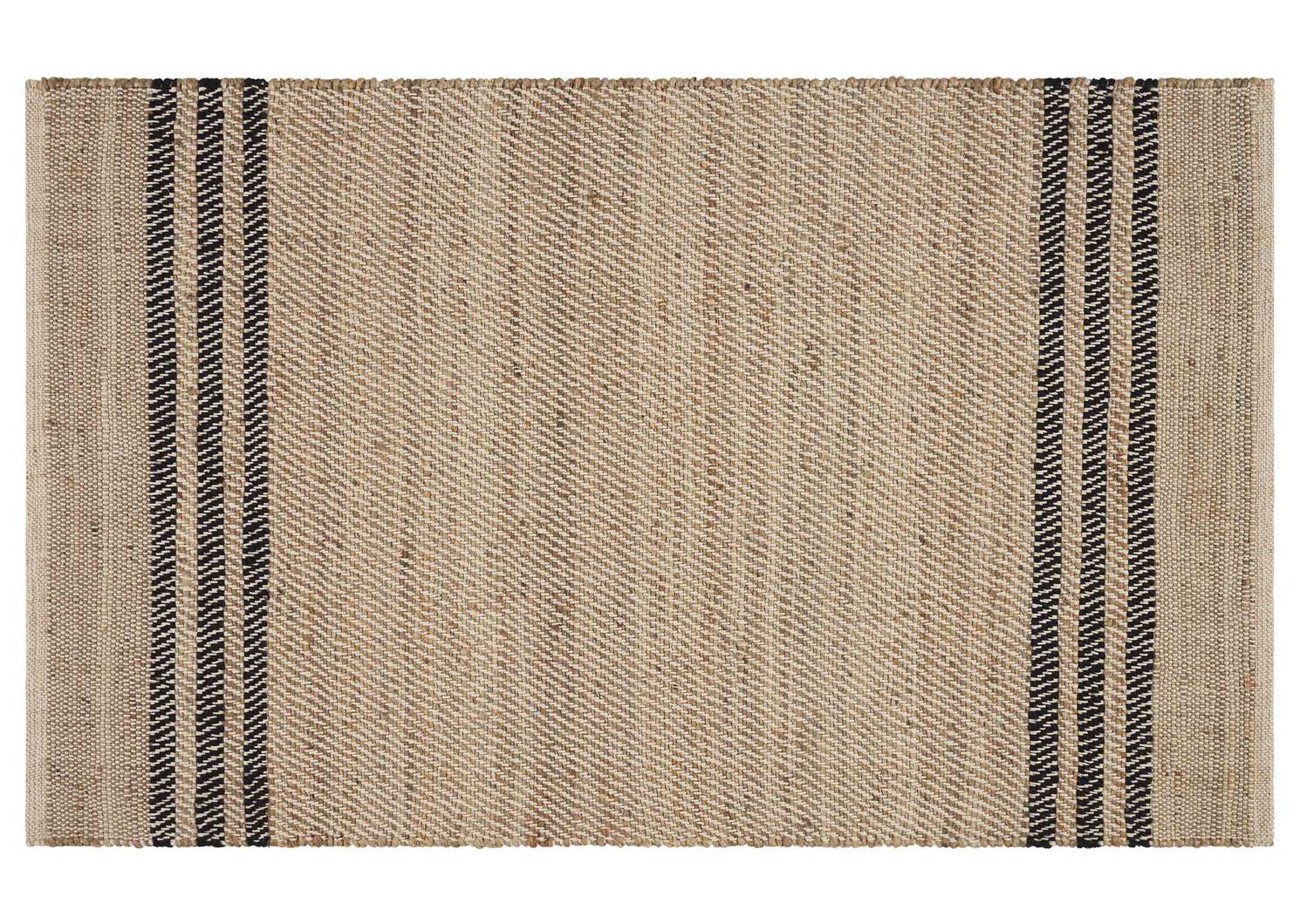 Avalon Accent Rug - Jute/Black