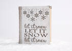 Bloc écriteau DEL Let It Snow