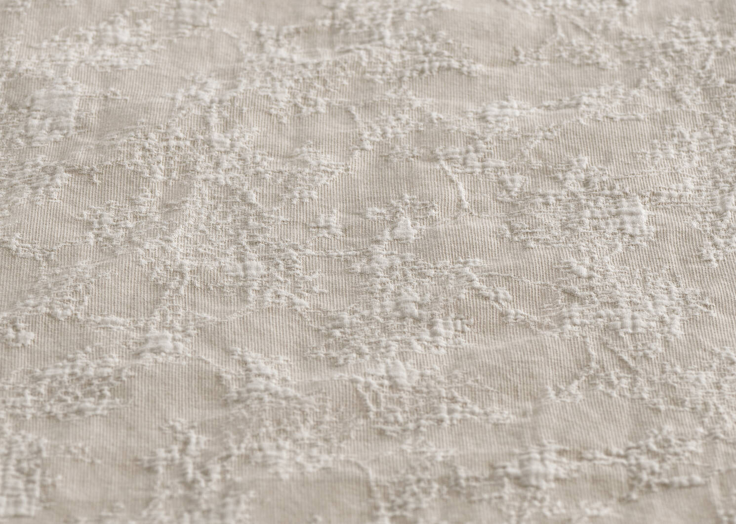 Nieve Cotton Duvet Set Queen Sand/Ivo
