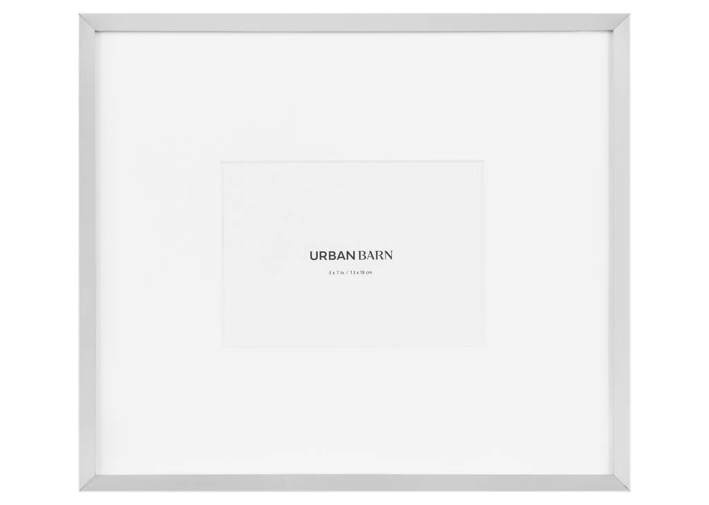 Russo Gallery Frame 5x7 Brushed Silve