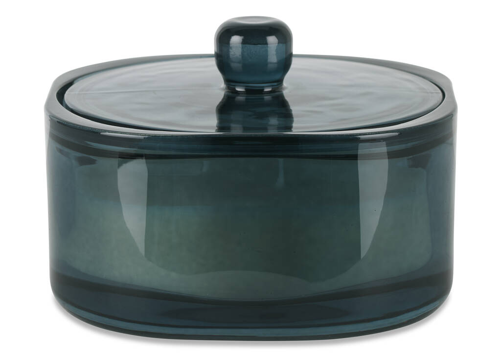 Grande bougie en pot Mimi bleue