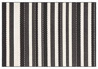 Algarve Rug 79x114 Stripe Black/Ivory