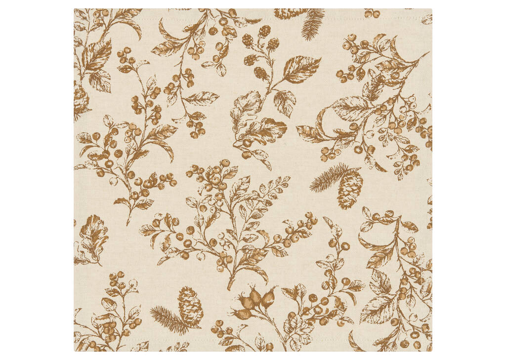 Ensemble de 6 serviettes Acorn nat./faon