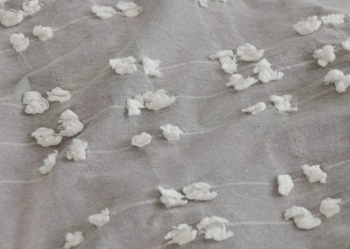 Pearce Duvet Set King Grey/White