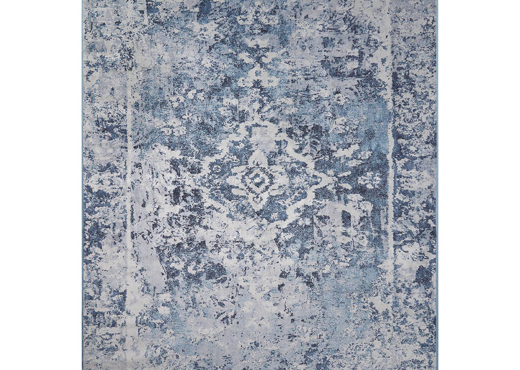 Tapis Lariviere 79x118 gris/bleu