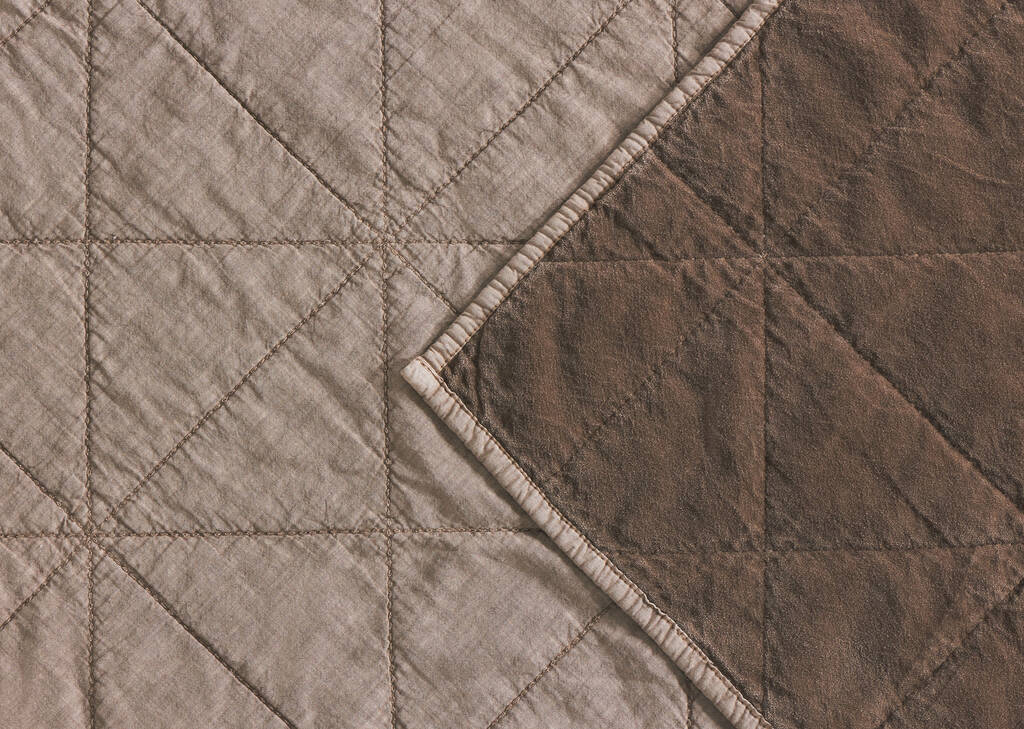 Joye Cotton Velvet Coverlet Mushroom