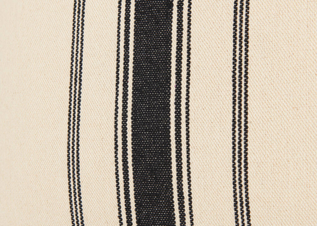 Coussin rayé Lowe 20x20 ivoire/noir