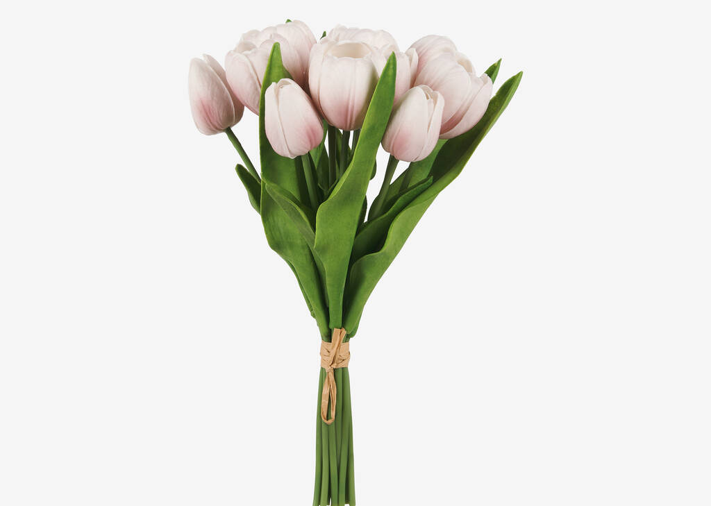 Bouquet de tulipes Agnes roses/blanches