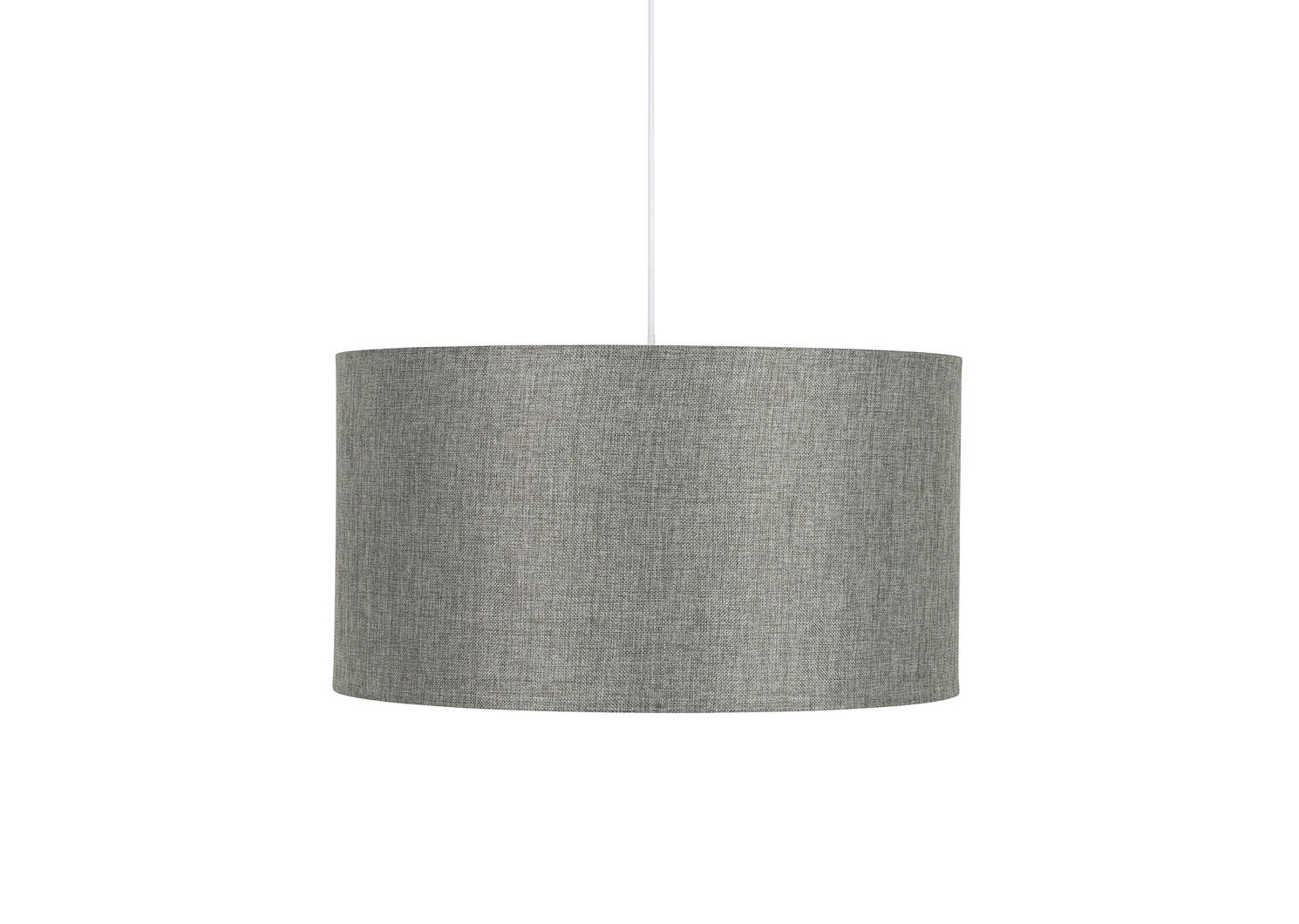 Lampe suspendue tambour Camila grise