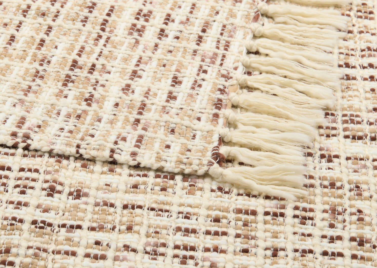 Mazie Throw Ivory/Tan/Rust