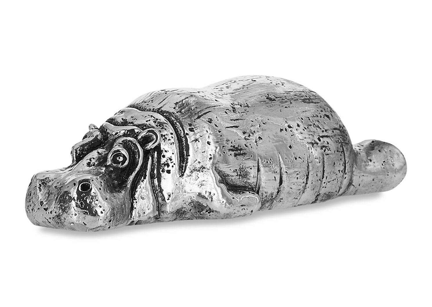 Dozy Hippo Decor Silver