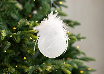 Betty Feather Ball Ornament
