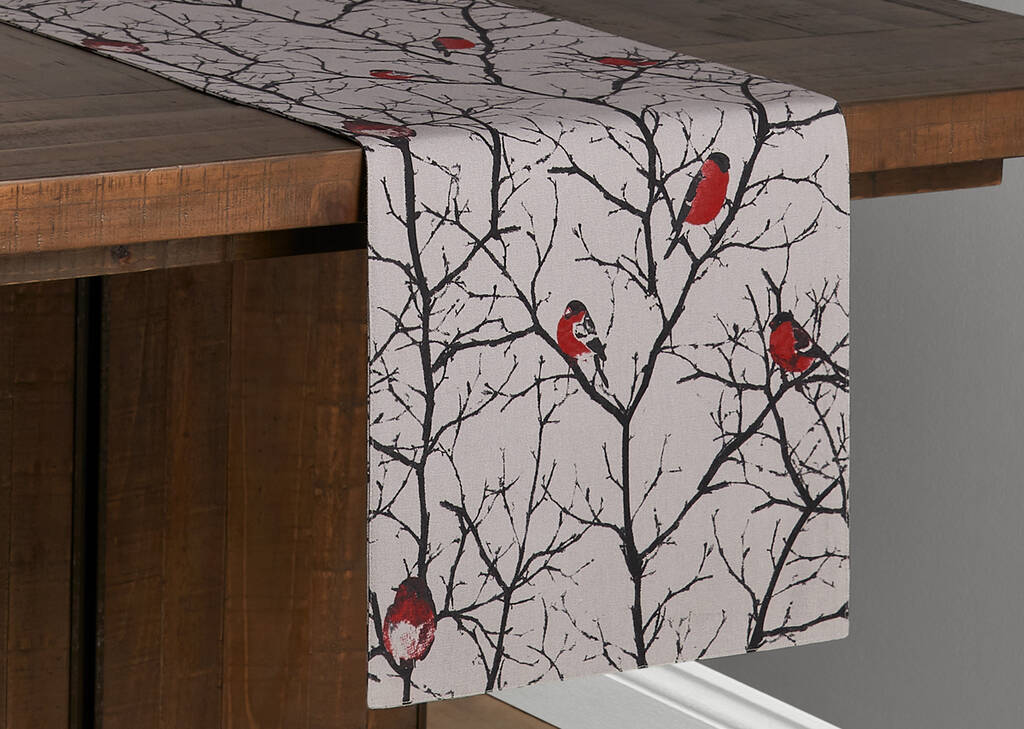 Bullfinch Table Runner Red