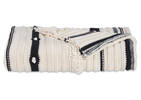 Zendaya Cotton Throw Natural/Black