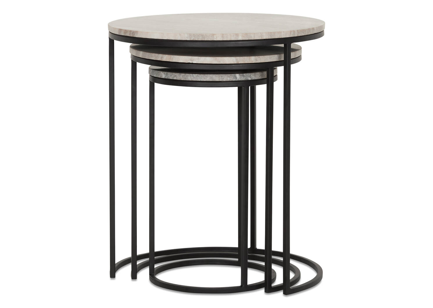 Tables gigognes Gael -Millstone gris