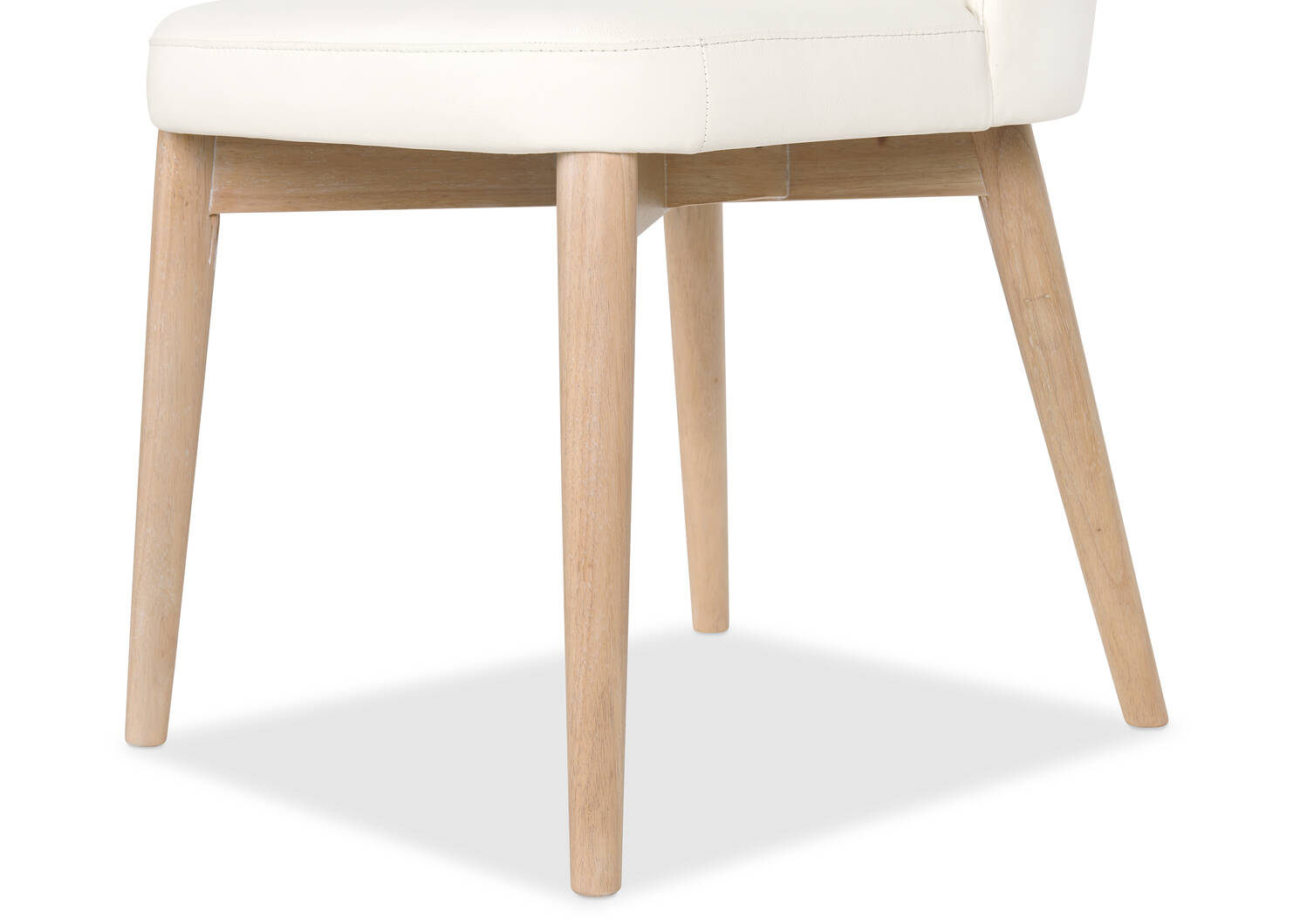 Avola Leather Dining Chair -Trina White