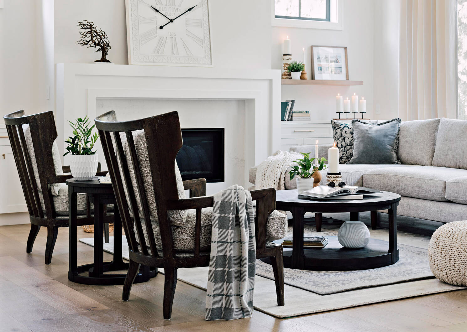 Tisdale Café Armchair -Halo Pebble