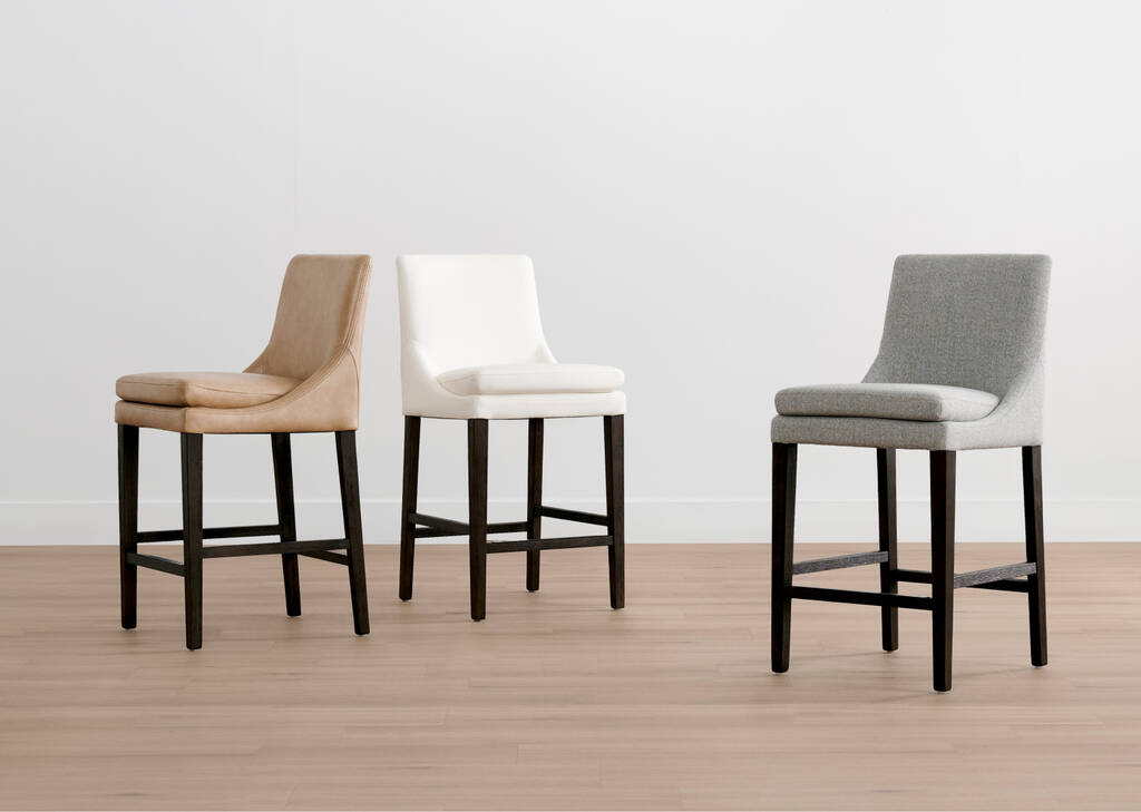 Murdoch Counter Stool -Cyrilo Slvr/Mink