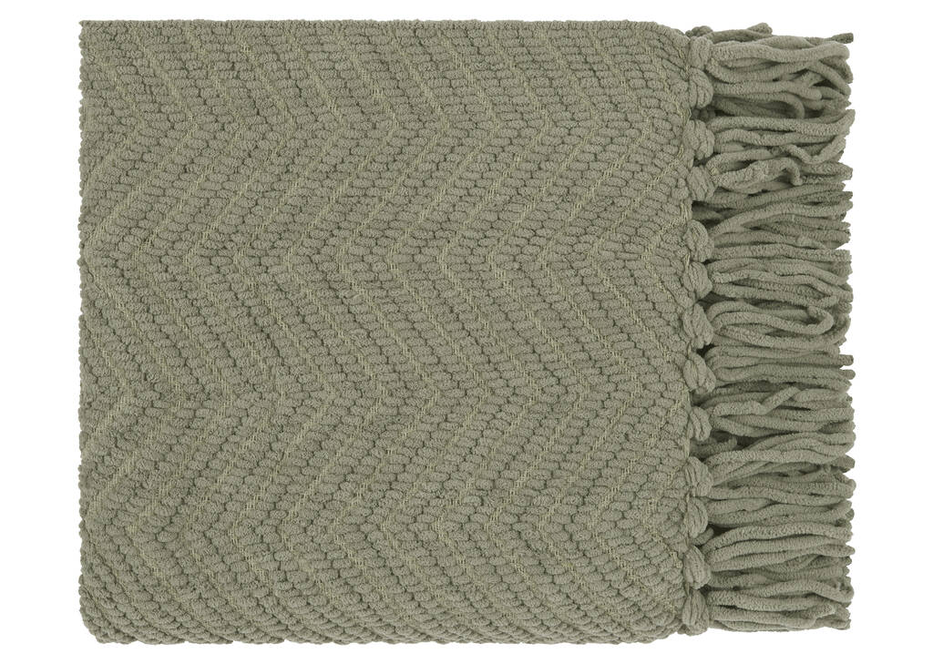 Elan Chenille Throw Sage