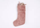 Flora Faux Fur Stocking Ballet Pink