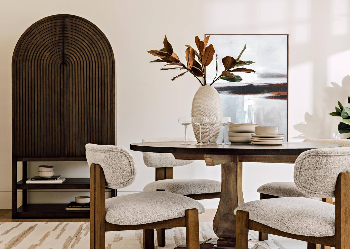 Aster Magnolia Branch Green/Brown