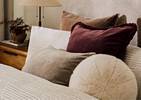 Aline Velvet Pillow 20x20 Bordeaux