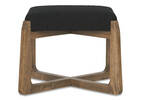 Brona Square 20" Ottoman -Amalie Black