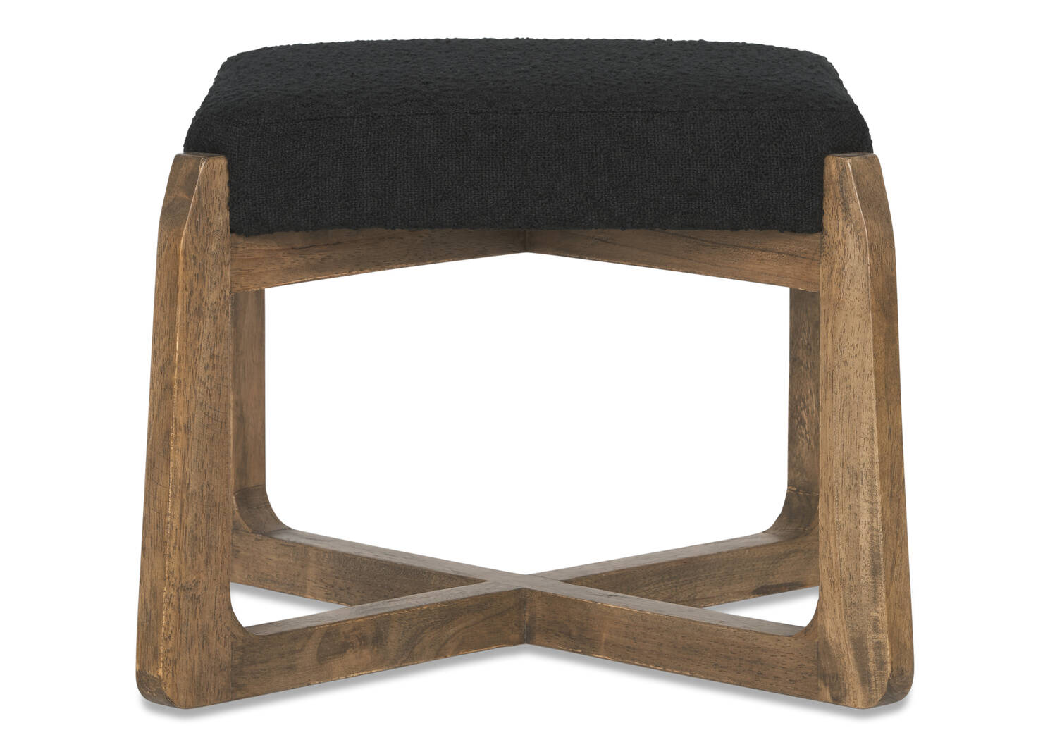 Brona Square 20" Ottoman -Amalie Black