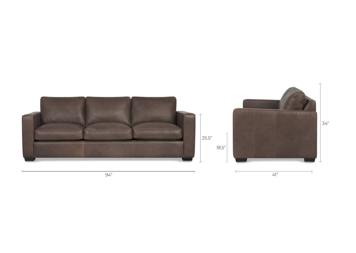 Brewer Custom Leather Sofa