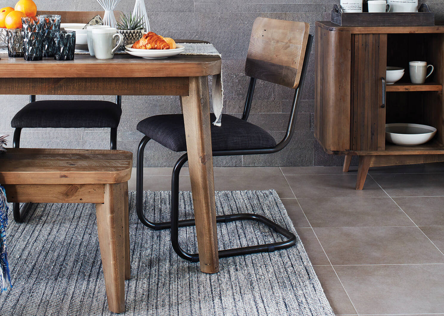District Dining Table Harbour Grey Urban Barn