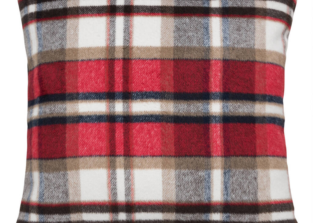 Chalet Plaid Toss 20x20 Crimson