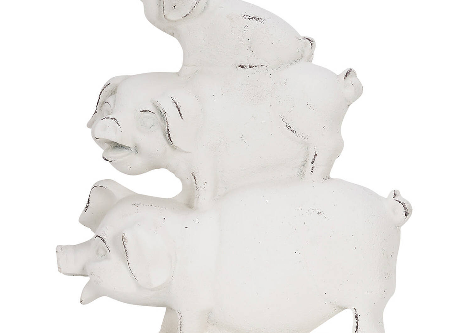 Déco Stacked Pigs blanche