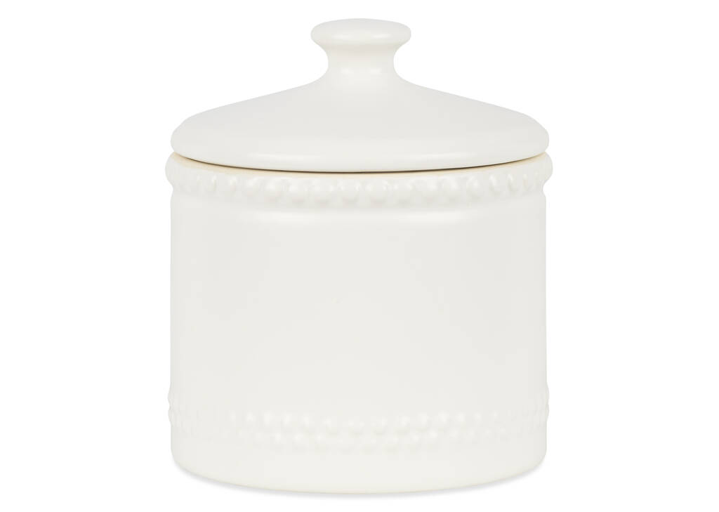 Petit bocal Brindley blanc