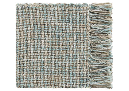 Betina Throw Ivory/Aqua