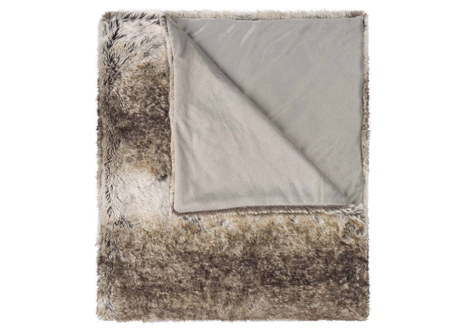 Habitat Faux Fur Throw Mink